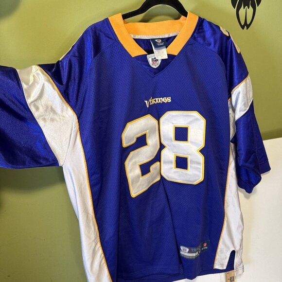 Reebok ON FIELD NFL Jersey Vikings Adrian Peterson Purple SZ 54 - Picture 8 of 15
